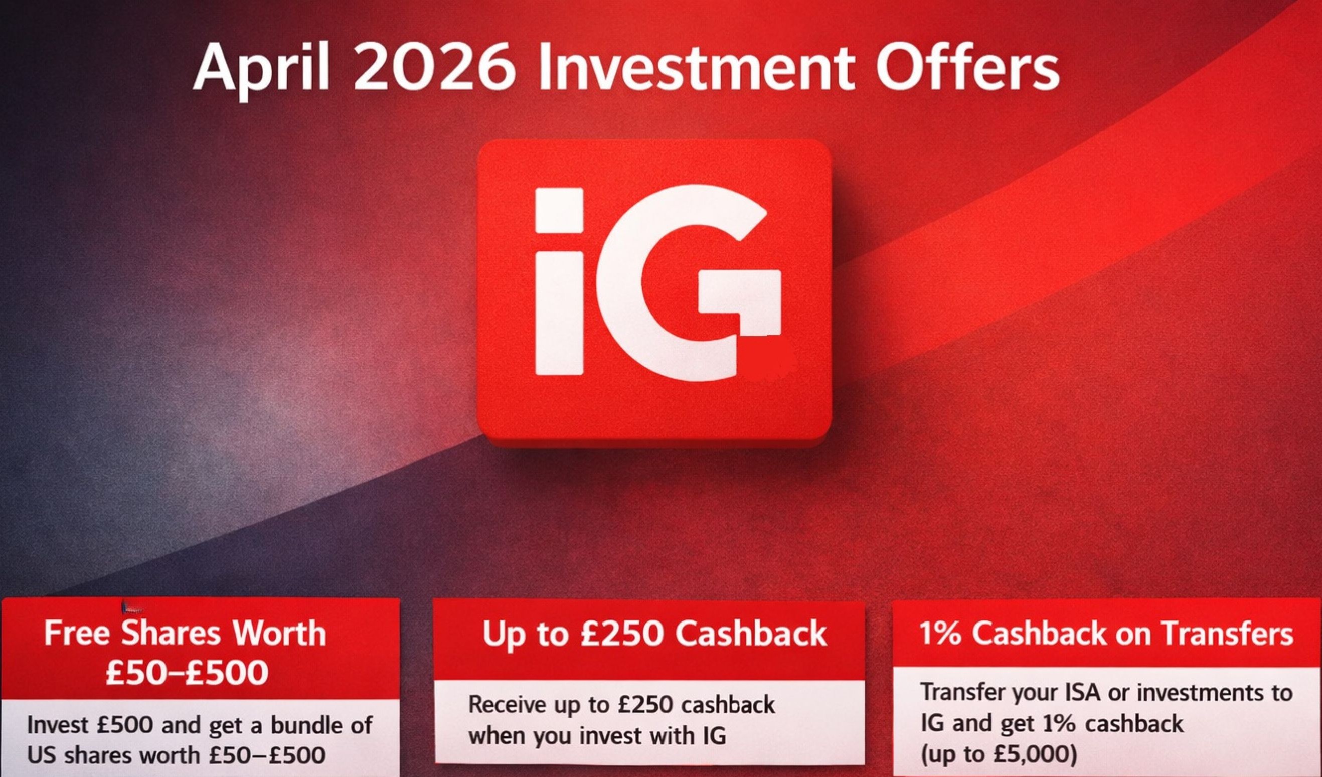 IG April 2026 Investment Offers